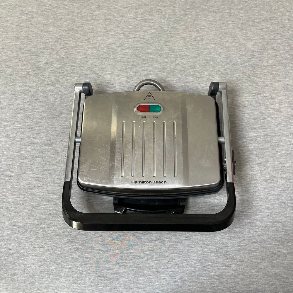 Hamilton Beach Stainless Steel Panini Press Electric Grill
